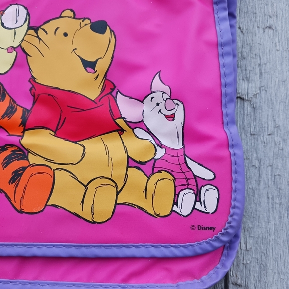 Disney Winnie The Pooh Plastic Crossbody Satchel Bag Pink School Everyday Casual - Picture 15 of 15